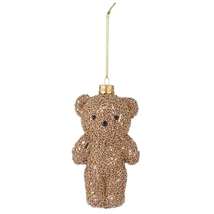 Glass Teddy Bear Ornament - My Christmas