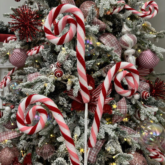Glitter Candy Cane Spray - My Christmas