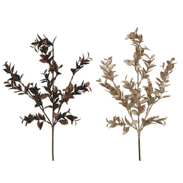 Glitter Leaf Pick- Assorted - My Christmas
