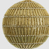 Gold Bugle Bead Bauble - My Christmas