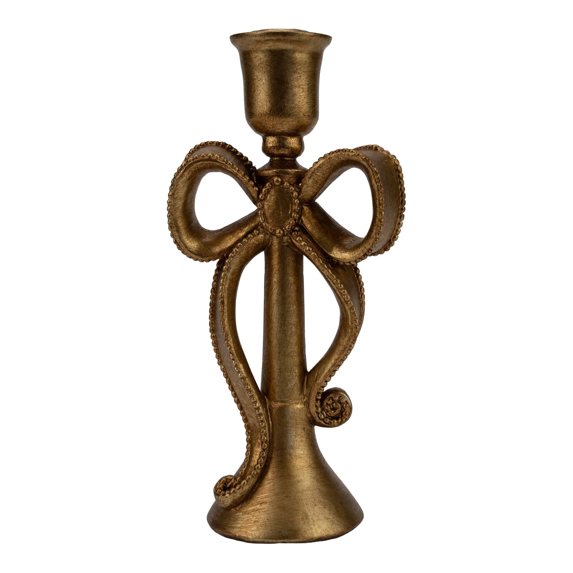 Gold Candle Holder - Small - My Christmas