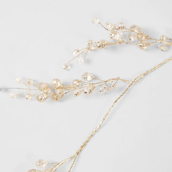 Gold Crystal Drop Garland - My Christmas