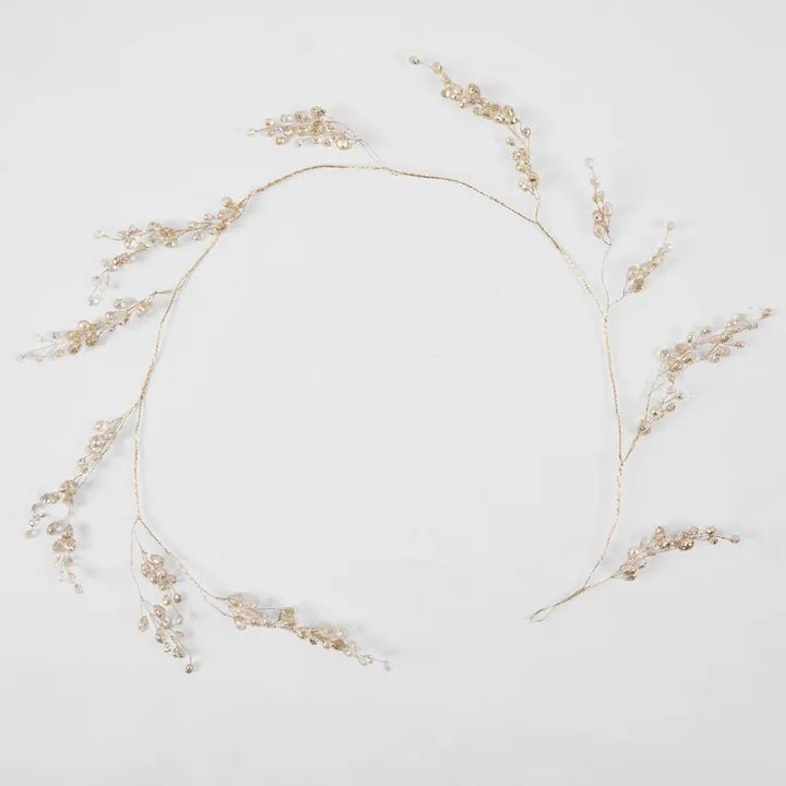 Gold Crystal Drop Garland - My Christmas