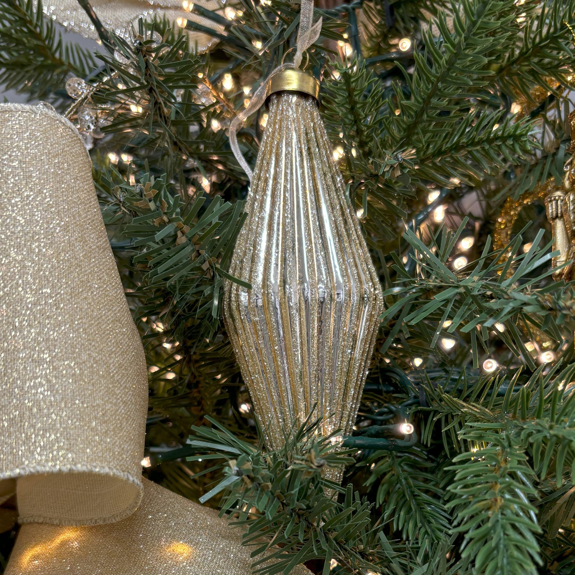 Gold Diamond Ornament - 13cm - My Christmas