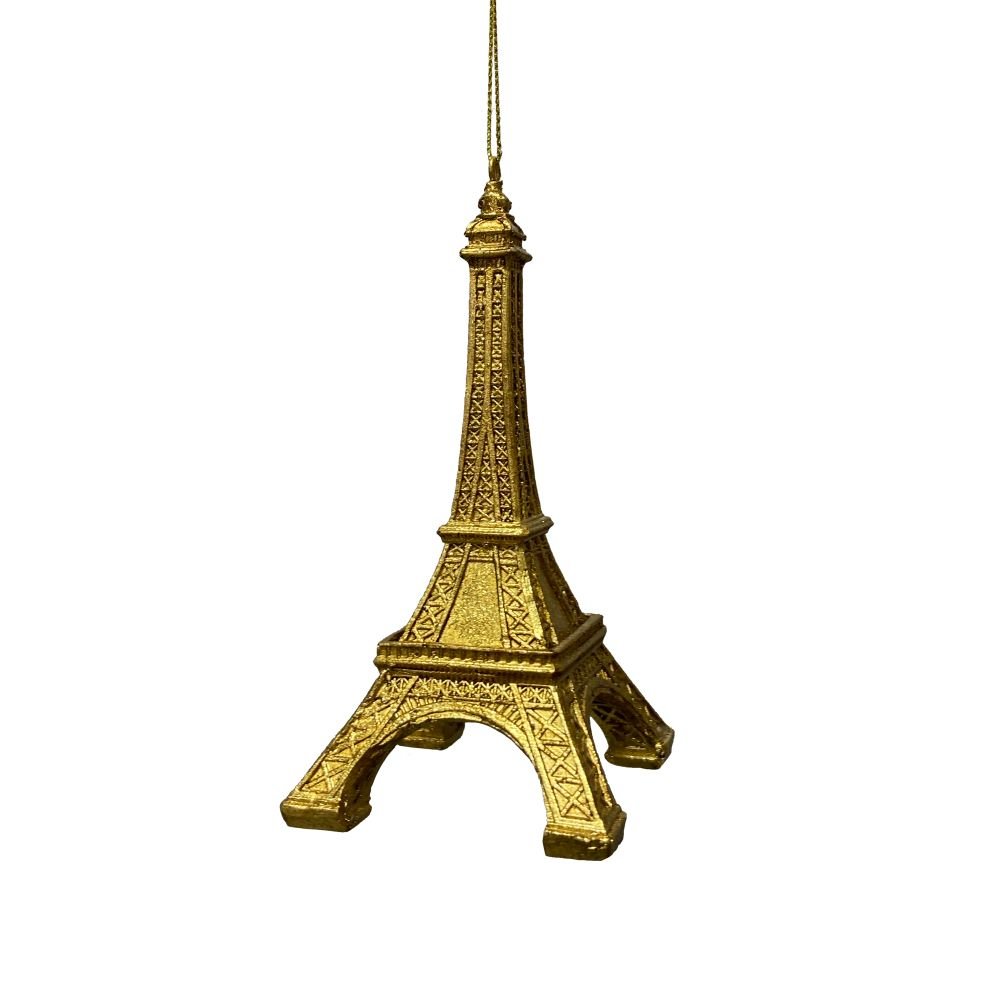 Gold Eiffel Tower Ornament - My Christmas