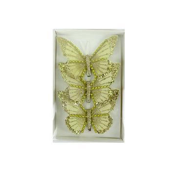 Gold Fabric Butterfly - Pack of 3 - My Christmas