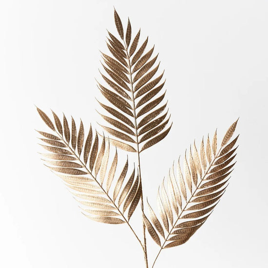 Gold Fern Holly Spray - My Christmas