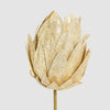 Gold Glitter Protea Flower Stem - My Christmas