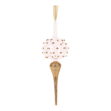 Gold Glittered Drop Finial - My Christmas