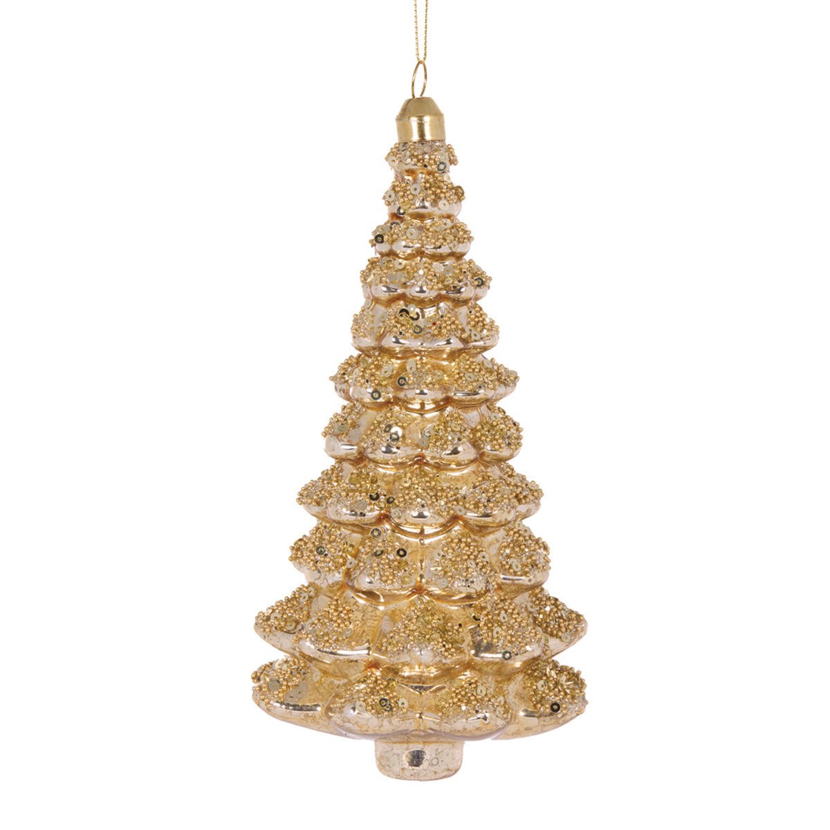 Gold Glittered Tree Ornament - My Christmas