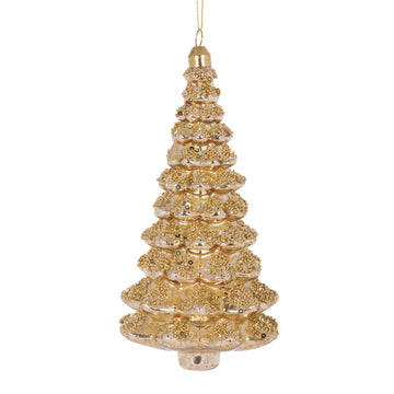 Gold Glittered Tree Ornament - My Christmas
