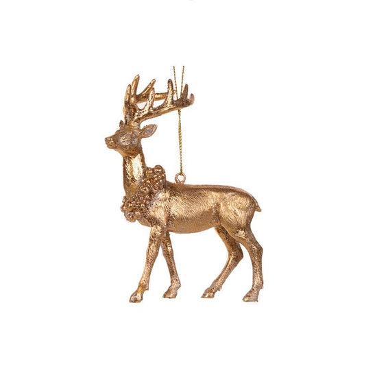 Gold Harvest Reindeer Hanging - My Christmas