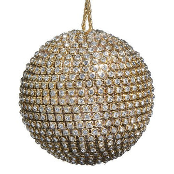 Gold Jewelled Bauble - 10cm - My Christmas