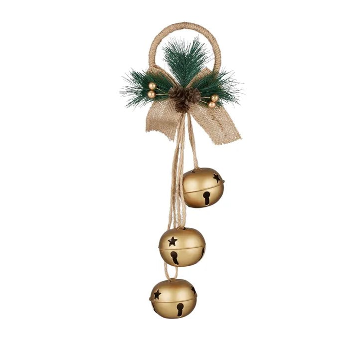 Gold Jingle Bells Doorhanger - My Christmas