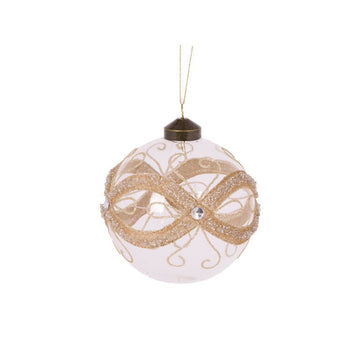 Gold Masquerade Bauble - My Christmas