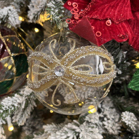 Gold Masquerade Bauble - My Christmas