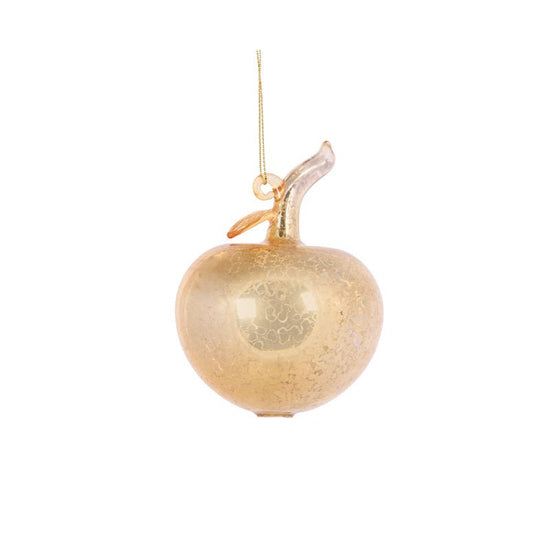 Gold Mercury Apple Bauble - My Christmas