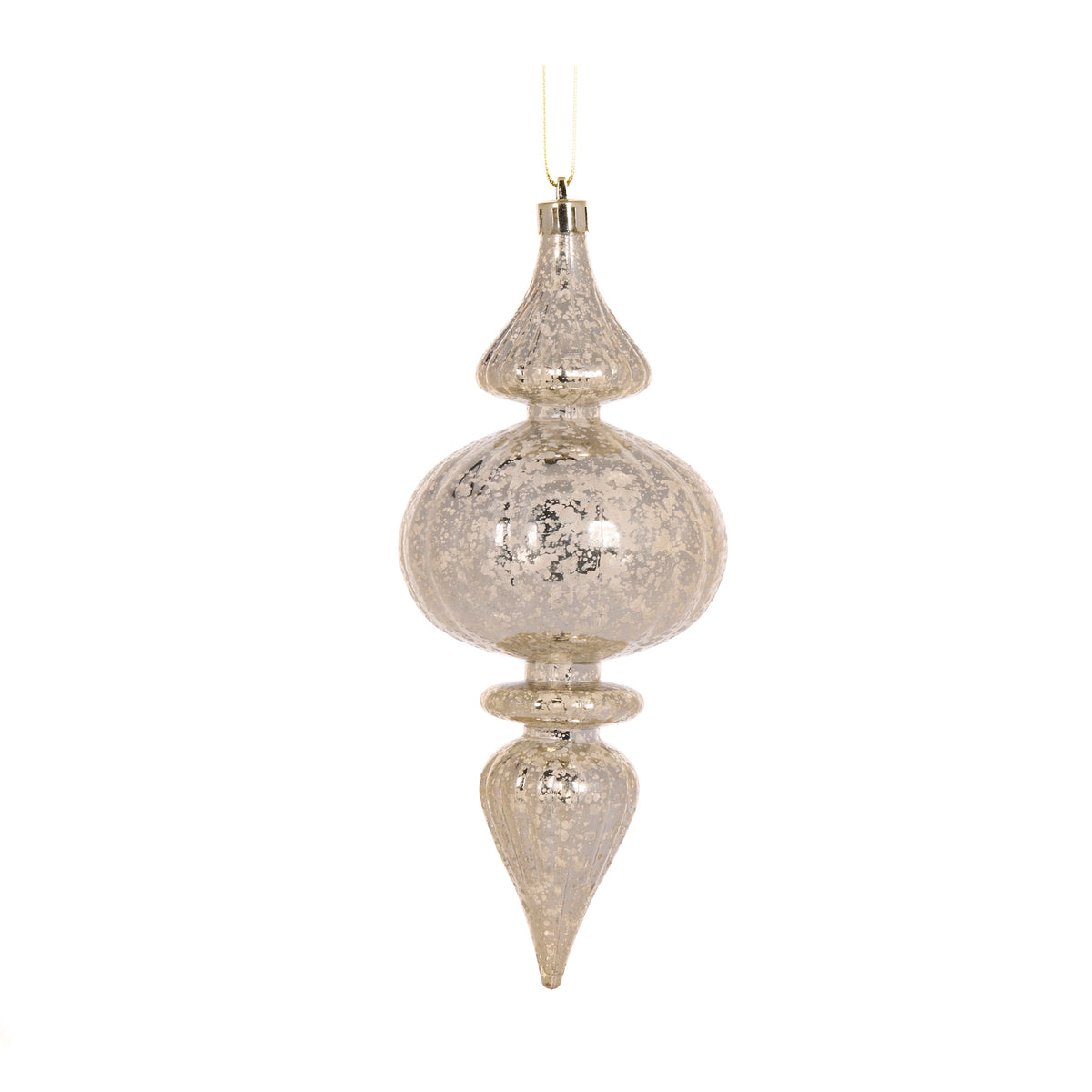 Gold Mercury Bubble Finial - My Christmas