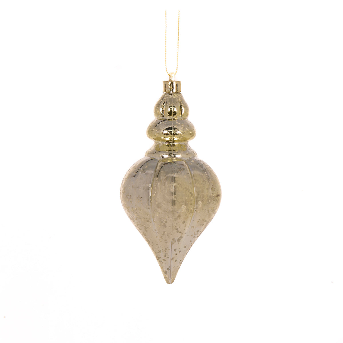 Gold Mercury Heart Finial - My Christmas