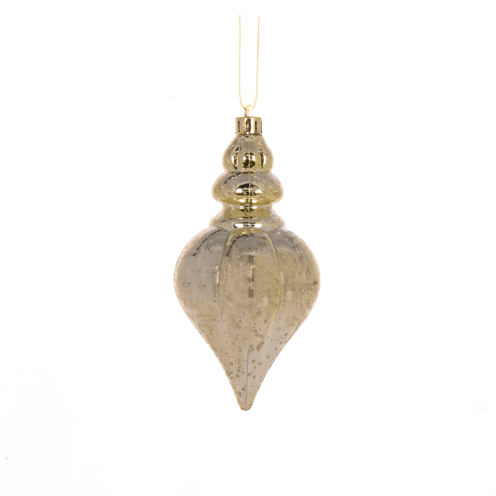 Gold Mercury Heart Finial - My Christmas