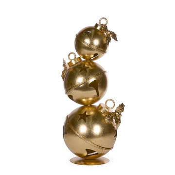 Gold Metal Bell Stack - 63cm - My Christmas