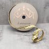 Gold Metallic Dupion with Gold and Clear Jewels Ribbon - My Christmas