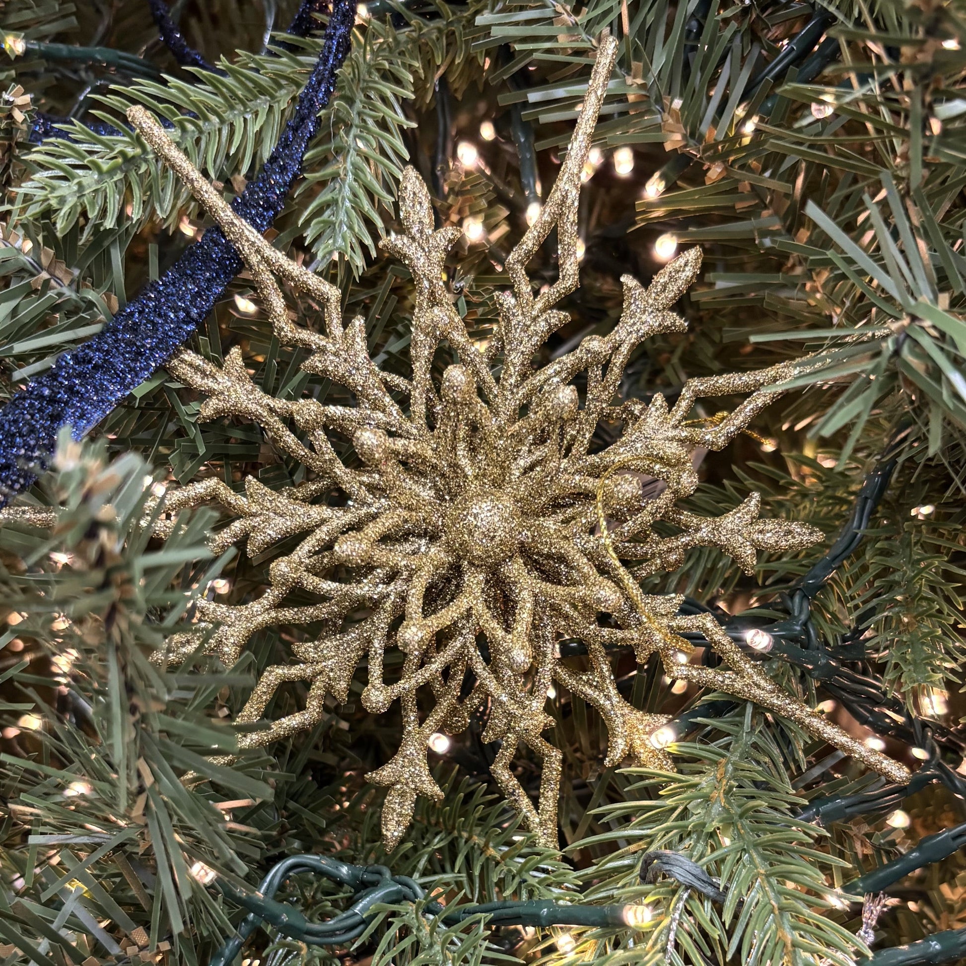 Gold Multi Starburst Hanging - My Christmas