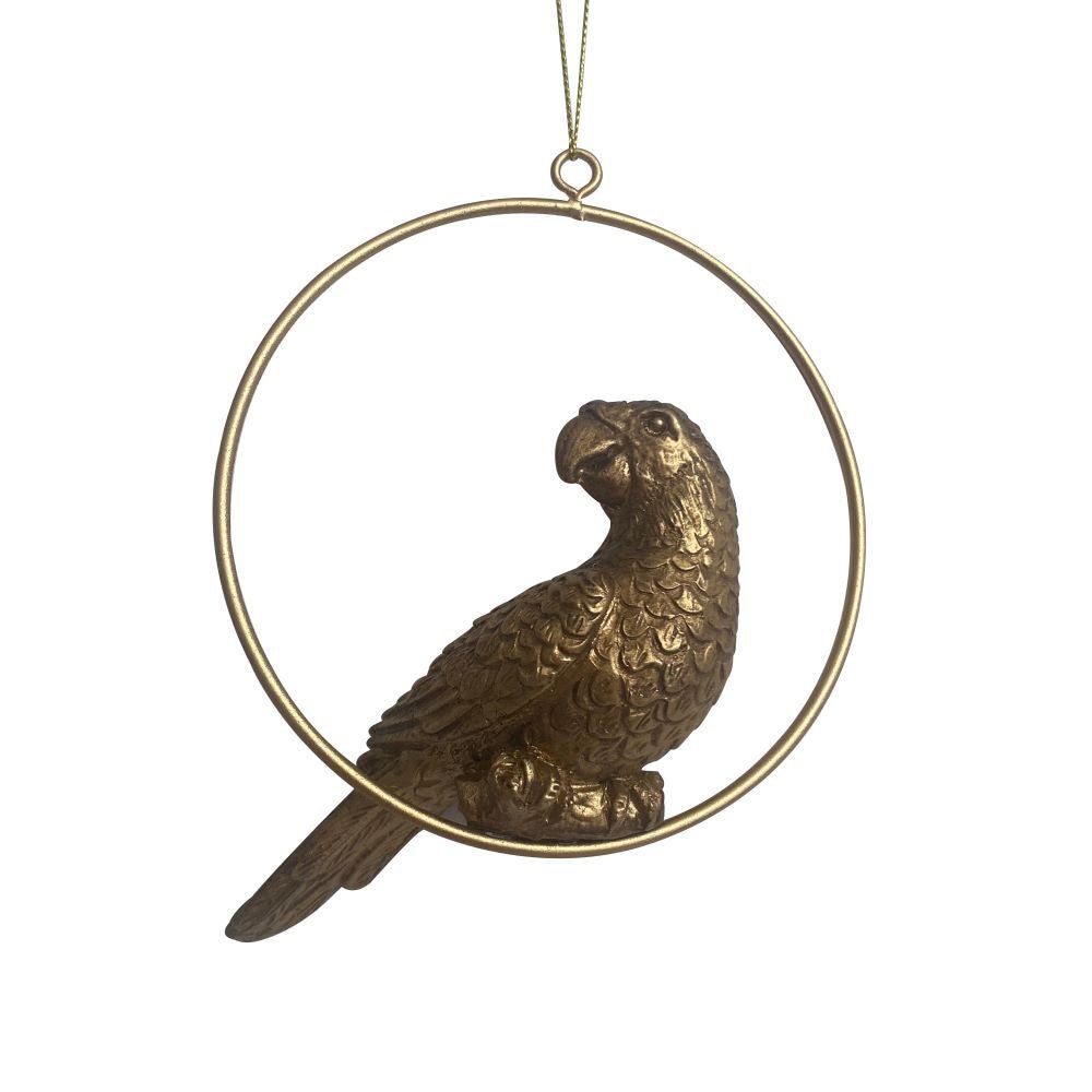 Gold Parrot Ornament - My Christmas