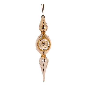 Gold Reflector Drop Finial - My Christmas