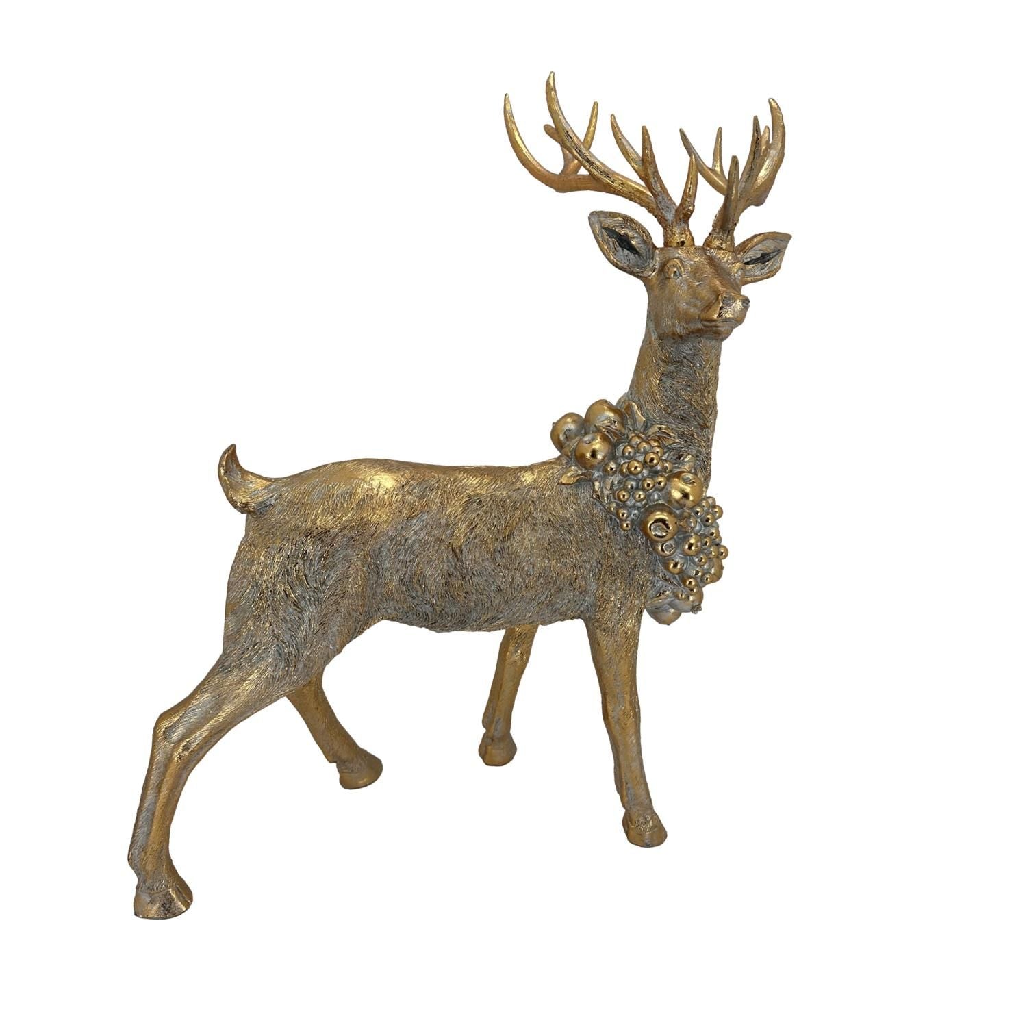 Gold Standing Deer - 102cm - My Christmas