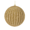Gold Textured Rib Bauble - Various Sizes - My Christmas