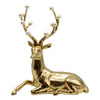 Gold with Pearls Sitting Deer - My Christmas