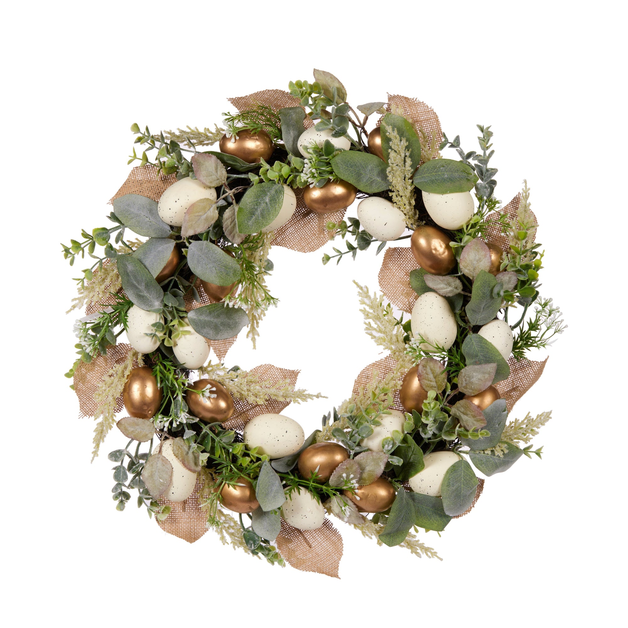 Golden Egg Wreath - My Christmas