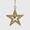Golden Hanging Star with Bell - Small - My Christmas