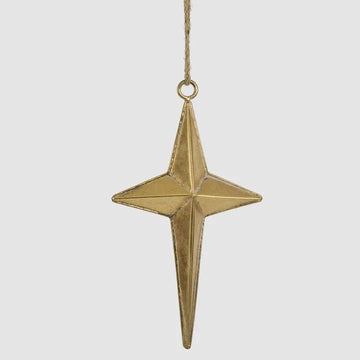Golden Northern Star Decoration - Small - My Christmas