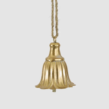 Golden Tulip Hanging Bell - My Christmas