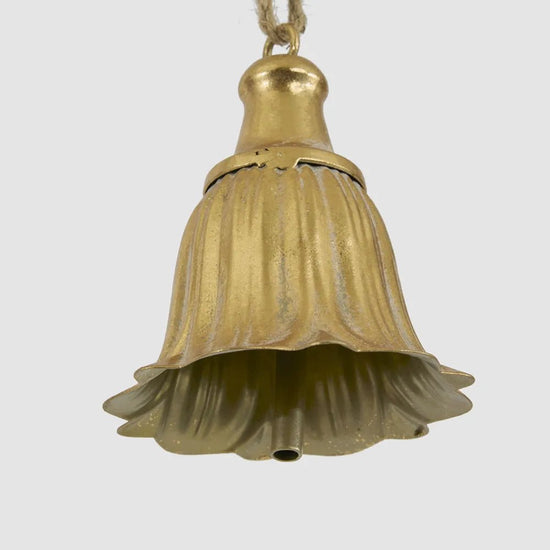 Golden Tulip Hanging Bell - My Christmas