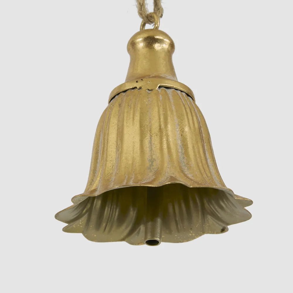 Golden Tulip Hanging Bell - My Christmas