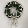 Golden Whispers Santa Wreath - 45cm - My Christmas