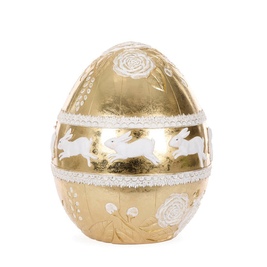 Grand Gilded Lapin Egg - My Christmas