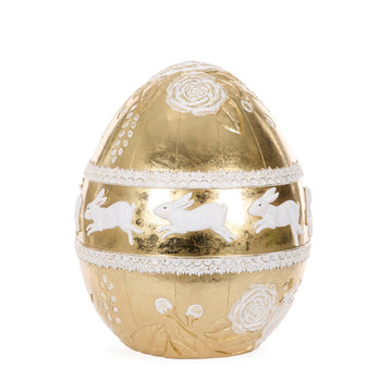 Grand Gilded Lapin Egg - My Christmas