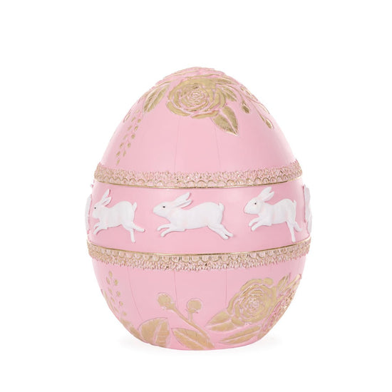 Grand Pink Rosette Egg - My Christmas