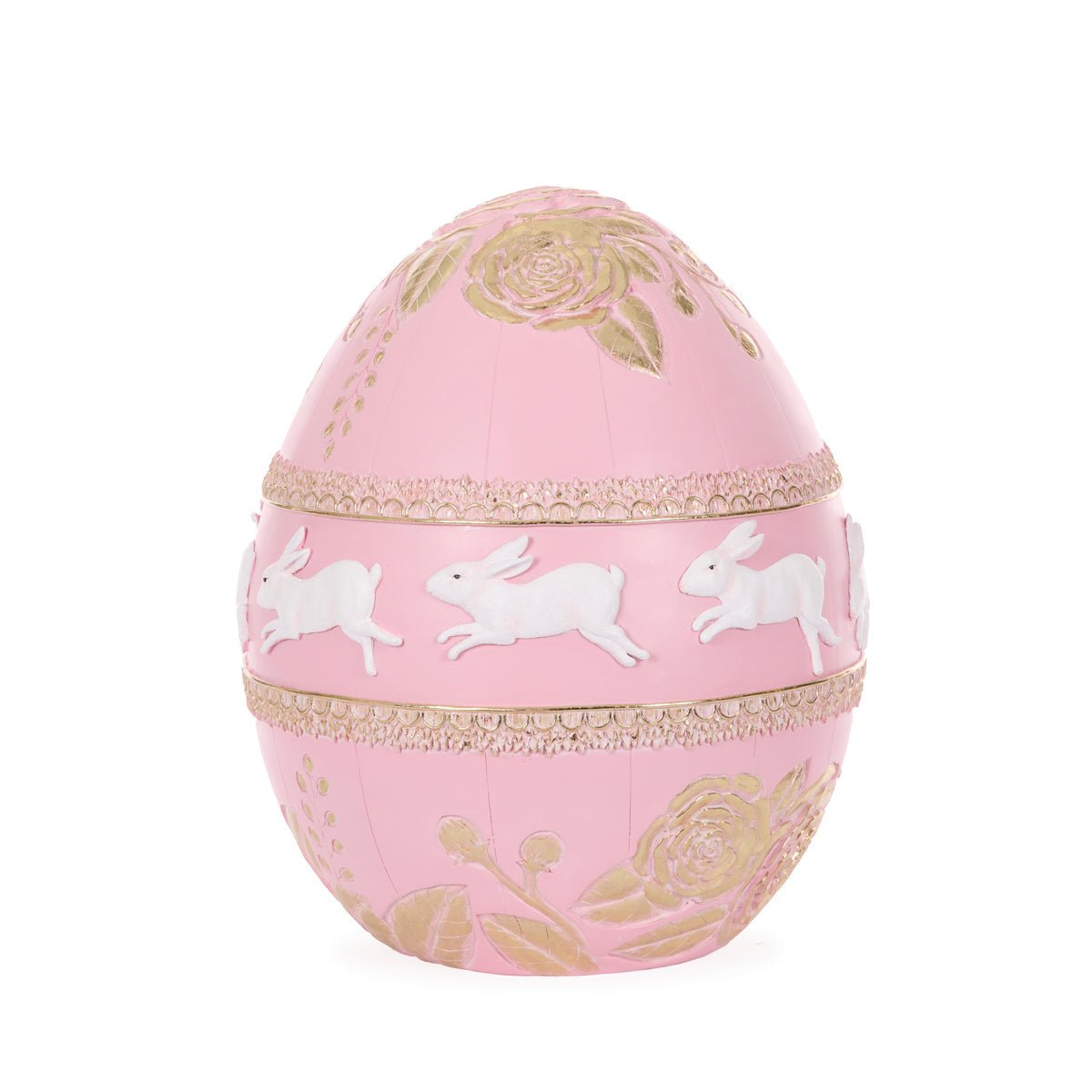 Grand Pink Rosette Egg - My Christmas