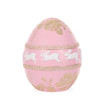 Grand Pink Rosette Egg - My Christmas