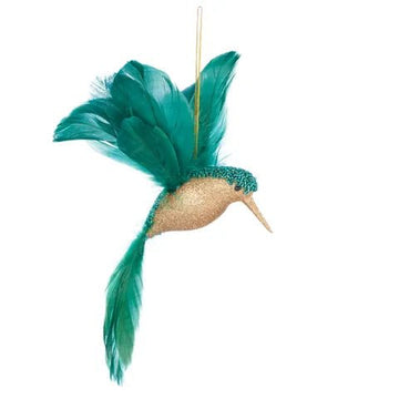 Green and Gold Humming Bird w/Clip - My Christmas