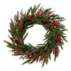 Green and Red Berry Wreath - My Christmas