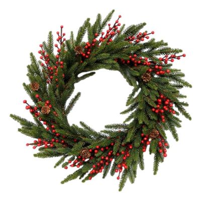 Green and Red Berry Wreath - My Christmas