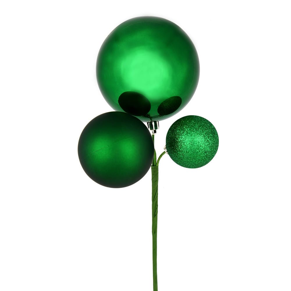 Green Bauble Cluster Pick - Large - My Christmas