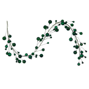 Green Bauble Garland - 180cm - My Christmas