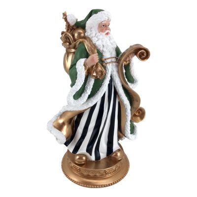 Green, Black, and White Santa - My Christmas